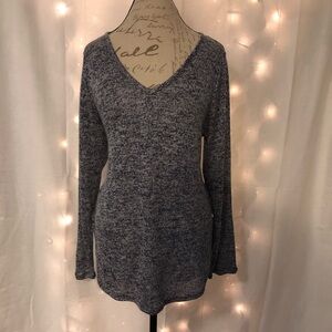 2[HIP] New! Long knitted blue sweater
